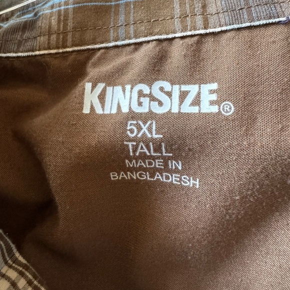 Wrangler Blue and Brown Casual Button Down Shirt - Picture 4 of 5